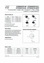 DataSheet STP80NF55-06 pdf